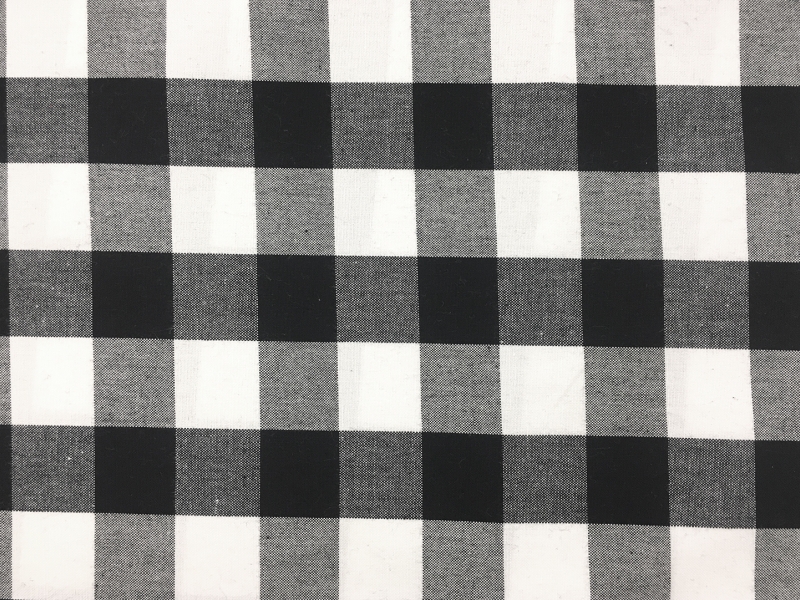 Carolina Cotton Gingham in Black0