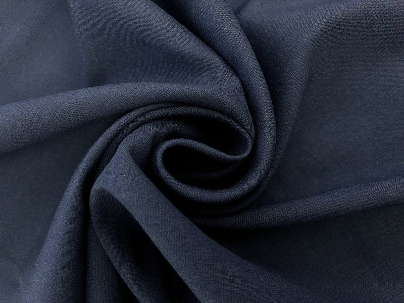 Stretch Linen Rayon Blend in Indigo1