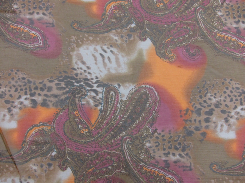 Printed Silk Crinkle Chiffon1