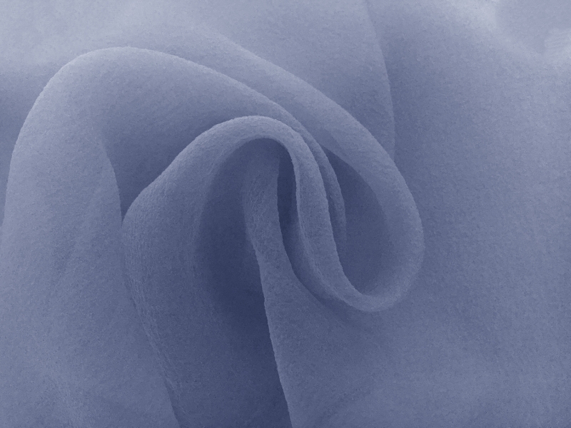 Japanese Pebbled Poly Organza in Vintage Blue0