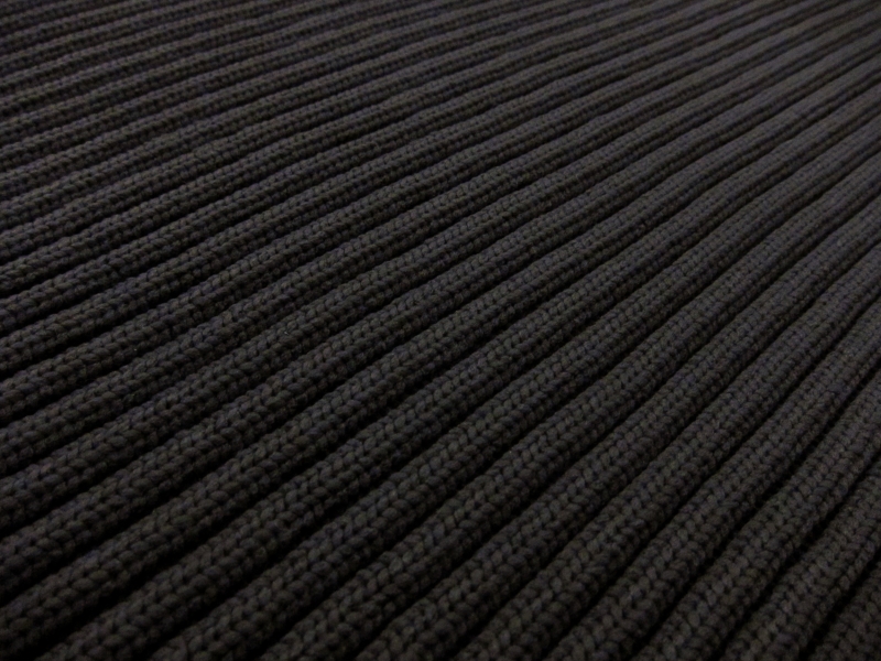 Nylon Rib Knit in Grey0