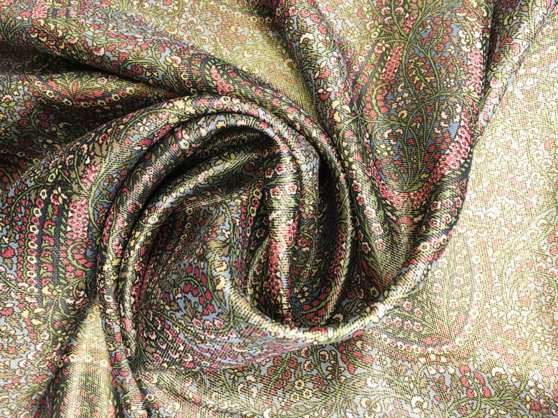 Metallic Printed Silk Chiffon3