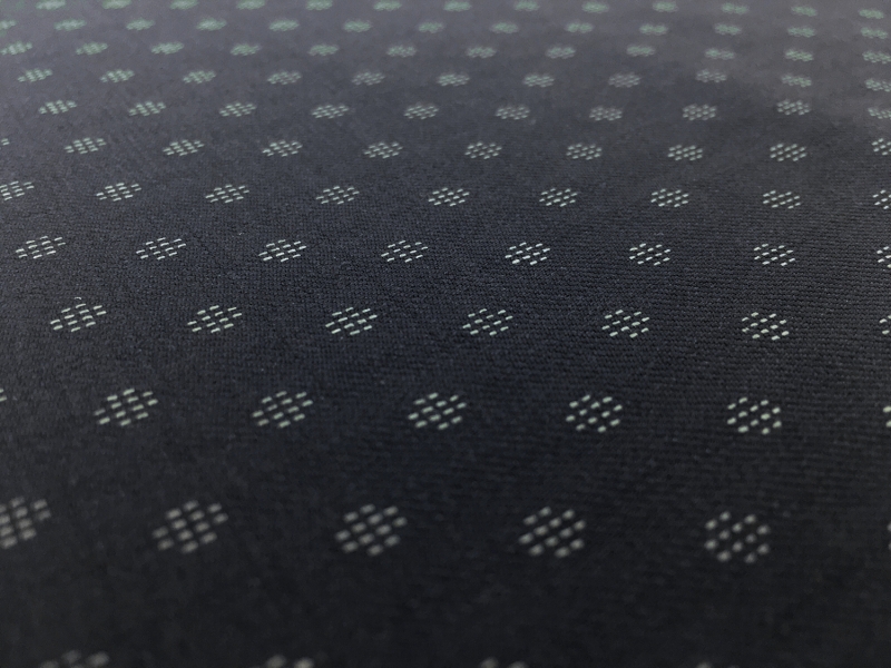 Italian Wool And Lycra Suiting With Woven Dots2