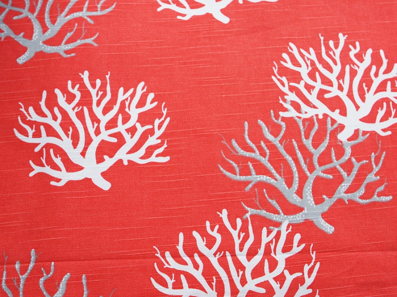 Cotton Canvas Corals Print0