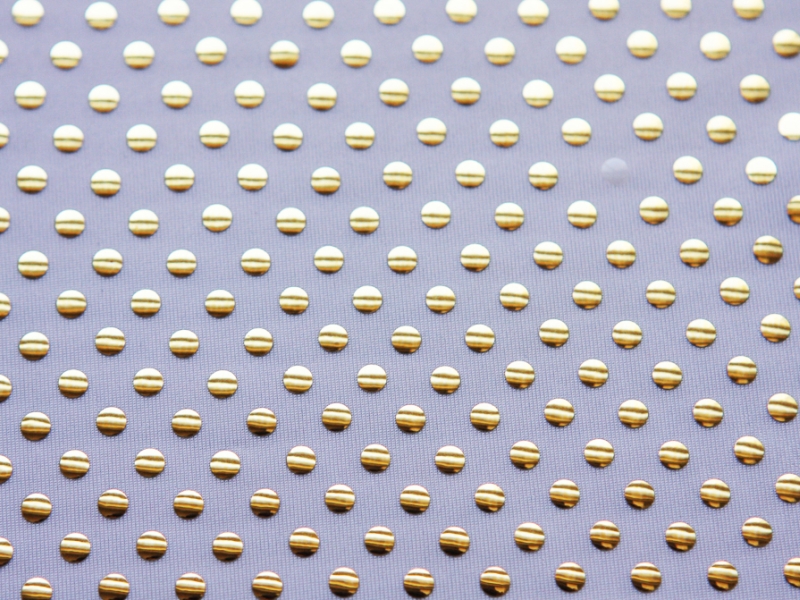 Poly Spandex with Metallic Dots2