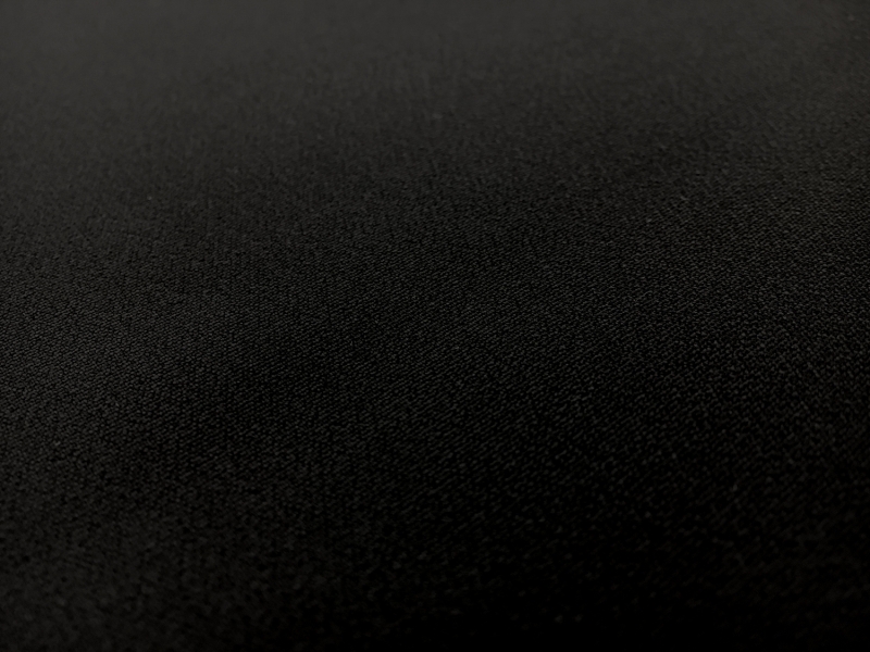 Italian Stretch Matte Silk Crepe in Black1