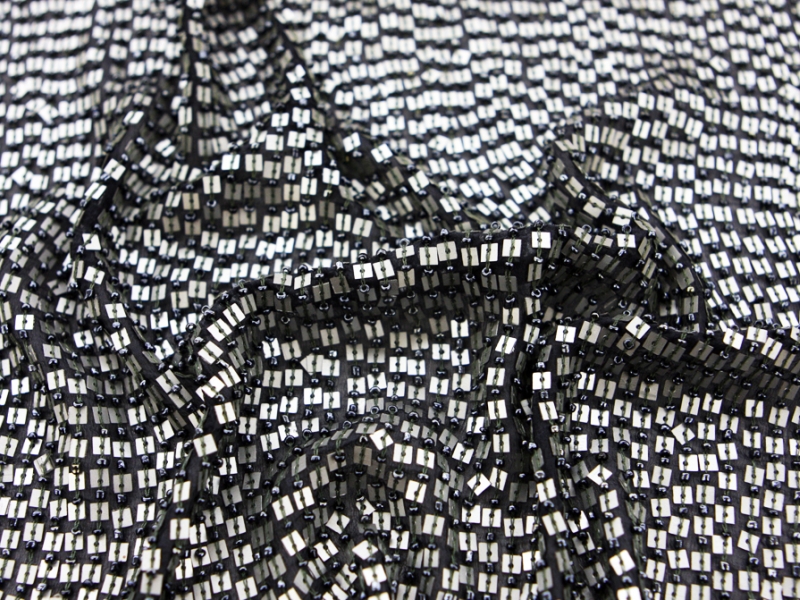 Sequins on Silk Chiffon3