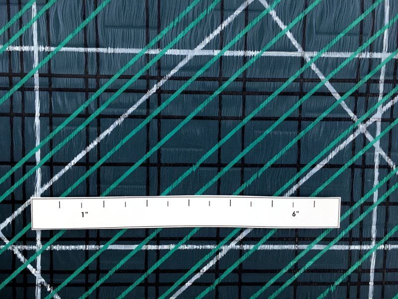 Calvin Klein Handpainted Novelty Liquid Look Weave Taffeta Panel1