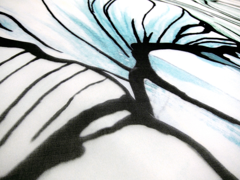 Printed Silk Organza1