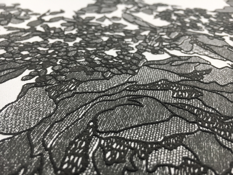 Polyester Silk Blend Double Face Appliqued Zibelline3