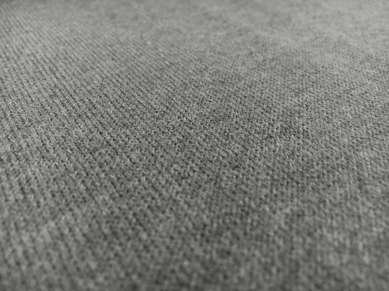 Poly Viscose Blend Knit in Heather Grey0