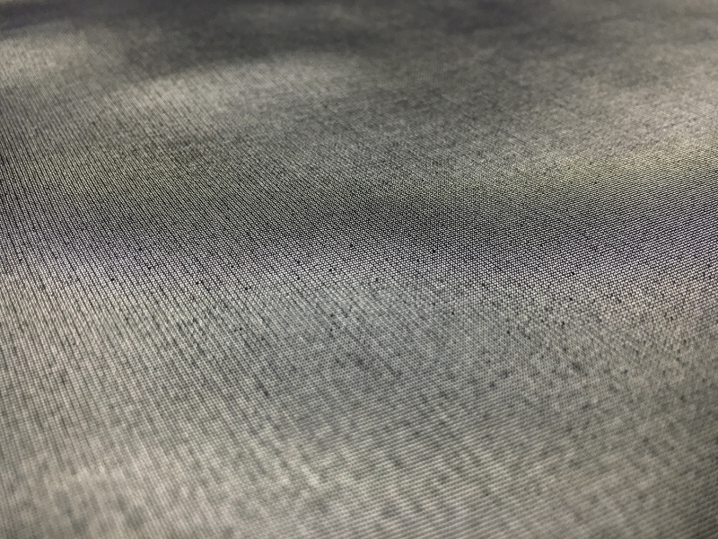 Microfiber Silver Metallic Chiffon in Navy1