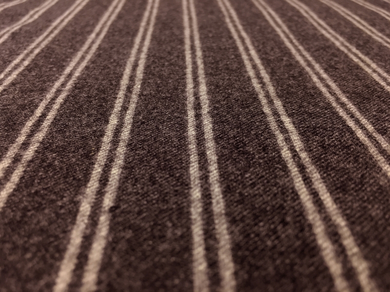 Italian Wool Blend Striped Flannel2
