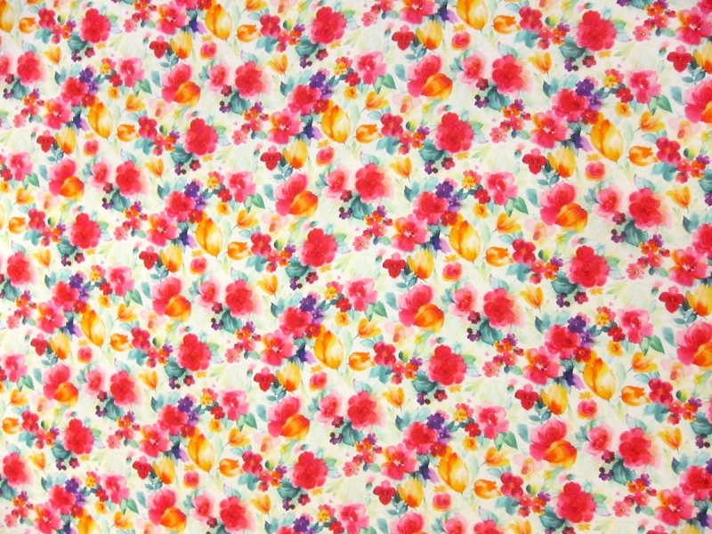 Printed Double Face Silk Satin0