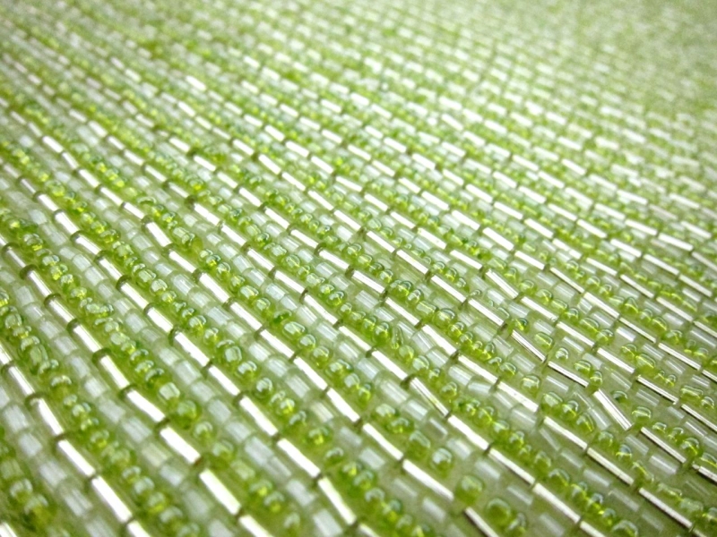 Suzanne Green Bugle Bead Embroidered Tulle Bodice 2