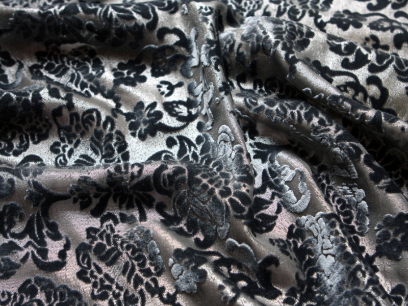 Silk Rayon Lurex BurnOut Velvet3