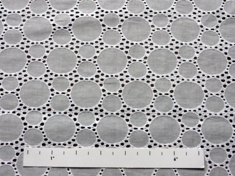 Cotton Eyelet in White1