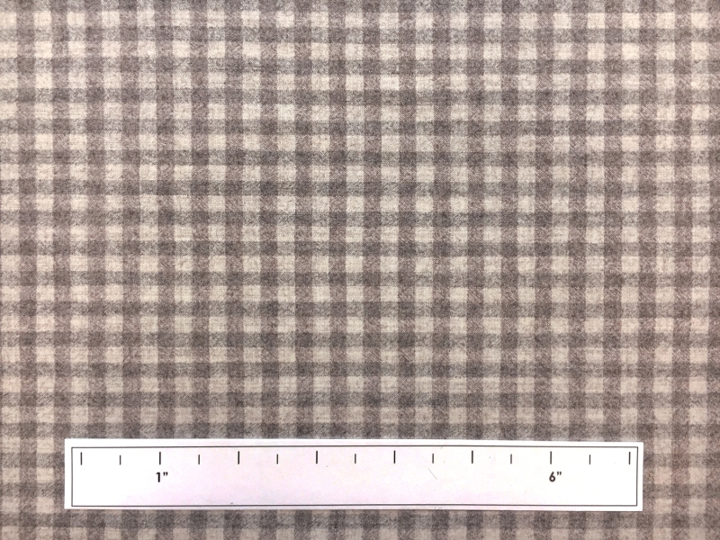 Italian Virgin Wool Stretch Tattersall Plaid Flannel3