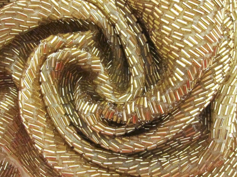 Bugle Beads on Silk Organza1