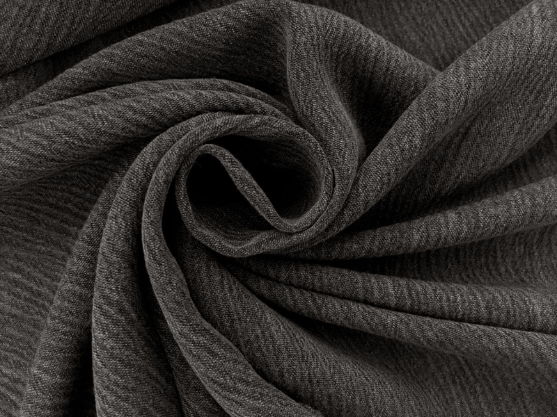 Rayon Crinkle Gauze in Smoke1