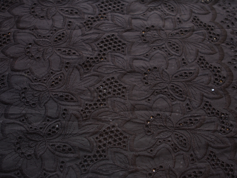 Cotton Eyelet in Black3