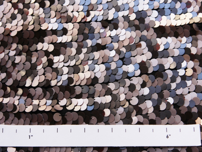 Paillettes on Silk Chiffon2