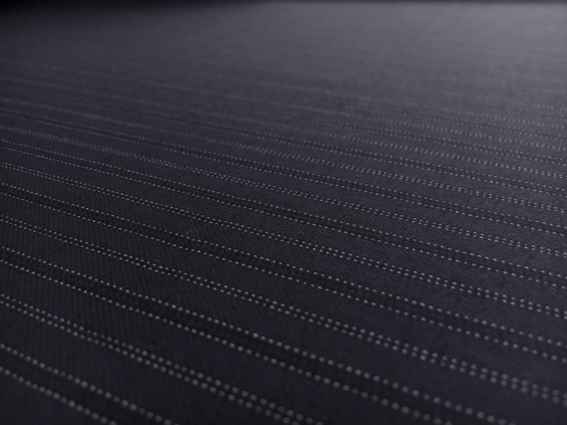 Italian Virgin Wool Tasmania Super 120s Morning Stripe in Navy3