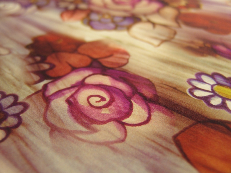 Printed Silk Charmeuse 1