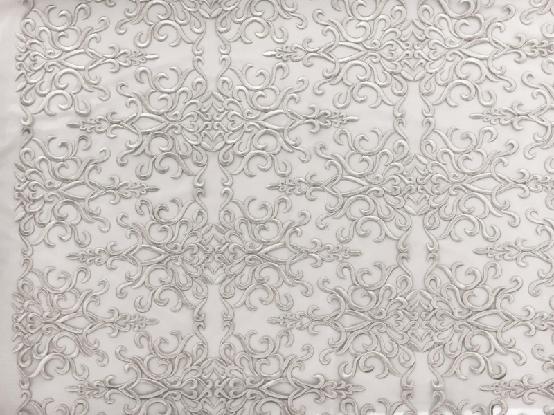 Heavily Embroidered in Silver0