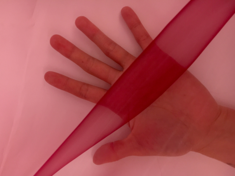 Japanese Polyester Extra Fine Organza in Red1