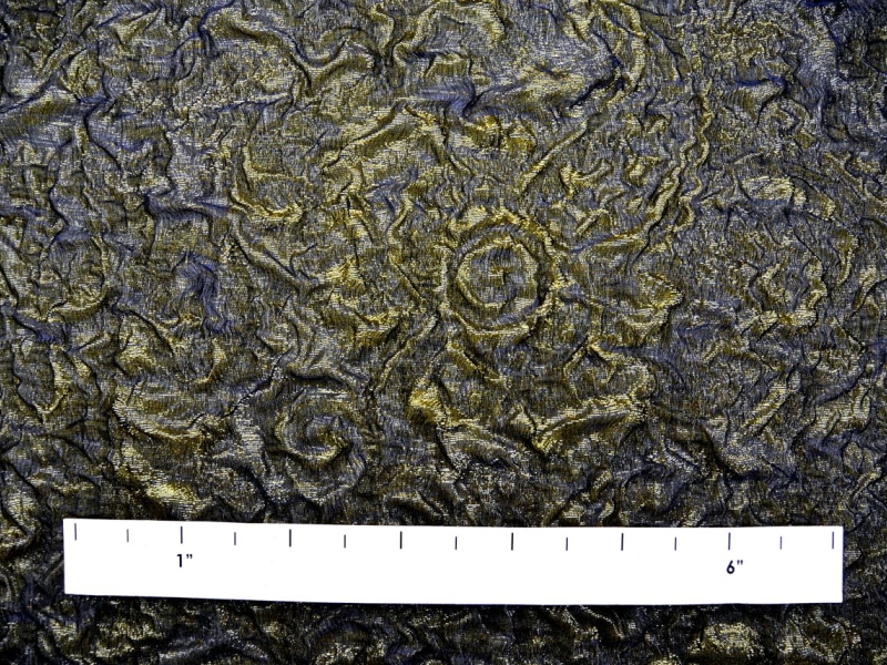 Iridescent Metallic Silk Blend Organza Cloqué1