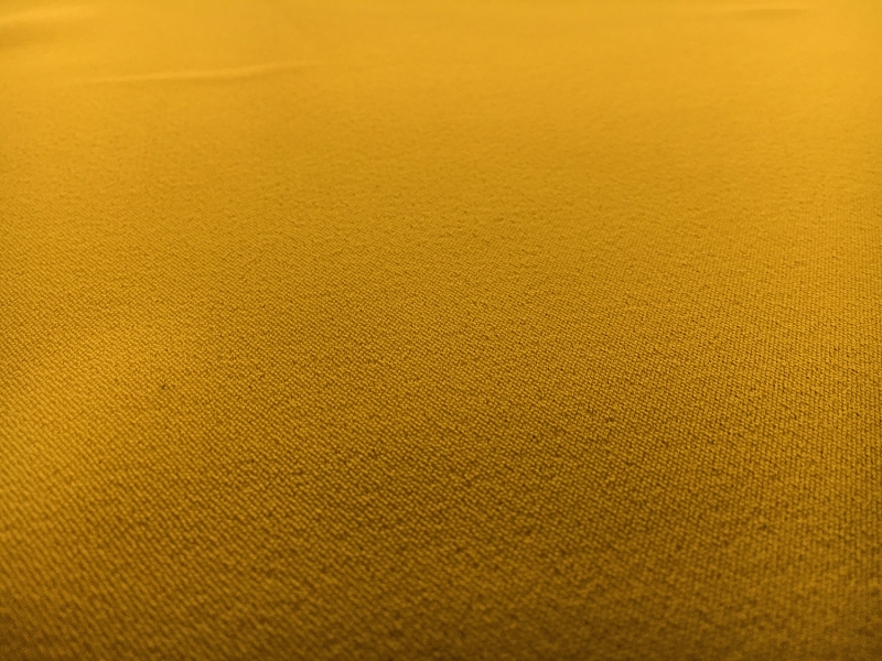 Polyester and Spandex Stretch Crepe in Crown Gold1