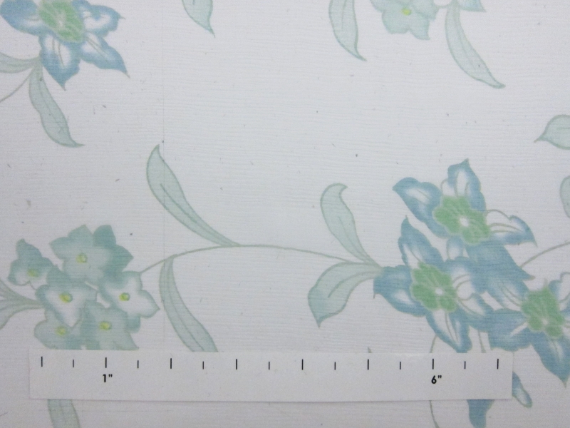 Printed Silk Crinkle Chiffon0