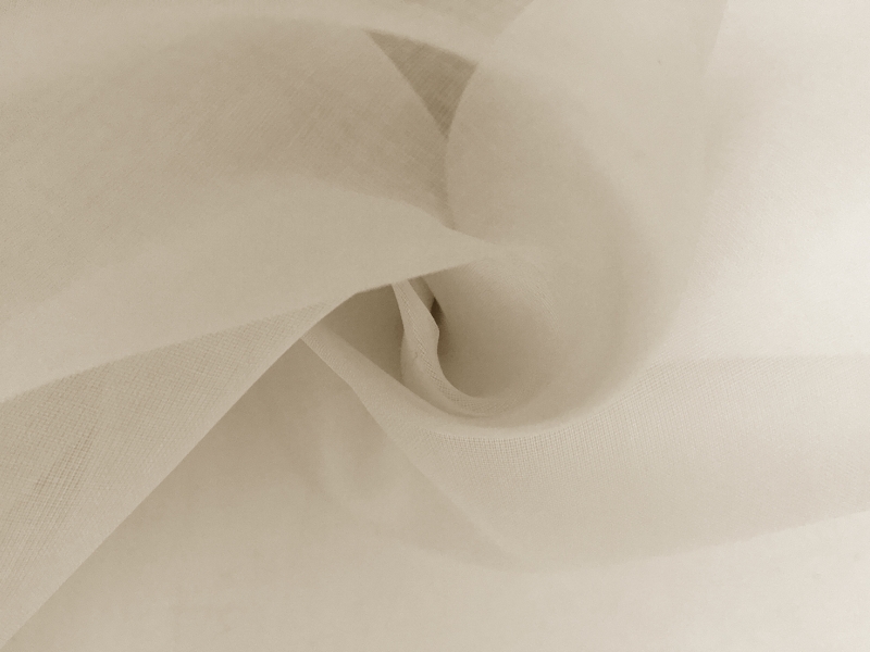 Swiss Cotton Organdy in Antique Ivory (Wide)0