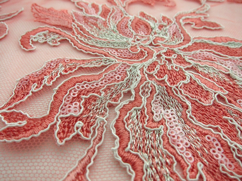 Mini Sequins and Embroidery on Tulle1