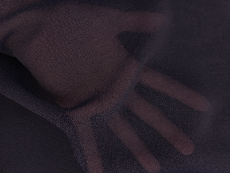 Iridescent Polyester Chiffon in Slate1