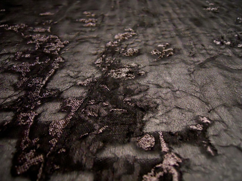 Metallic Silk Blend Lamé Organza Cloqué Panel2