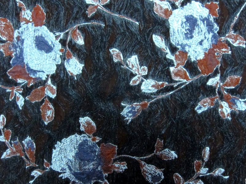 Silk Blend Metallic Cloqué0