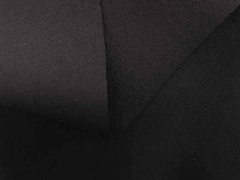 Flameproof Wool Felt 16oz in Black1
