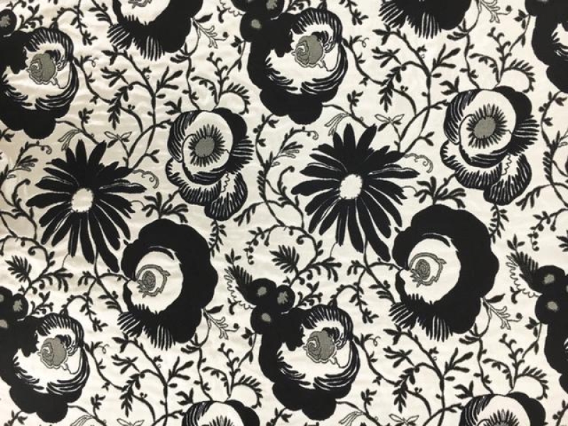 Metallic Brocade with Abstract Patterns0