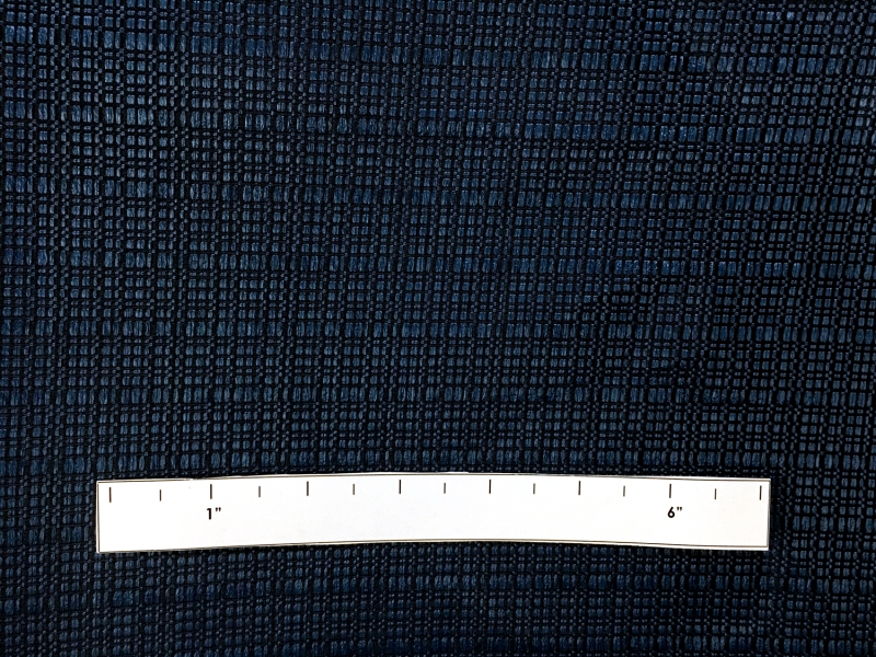 Silk and Viscose Blend Raffia Gazar in Navy1