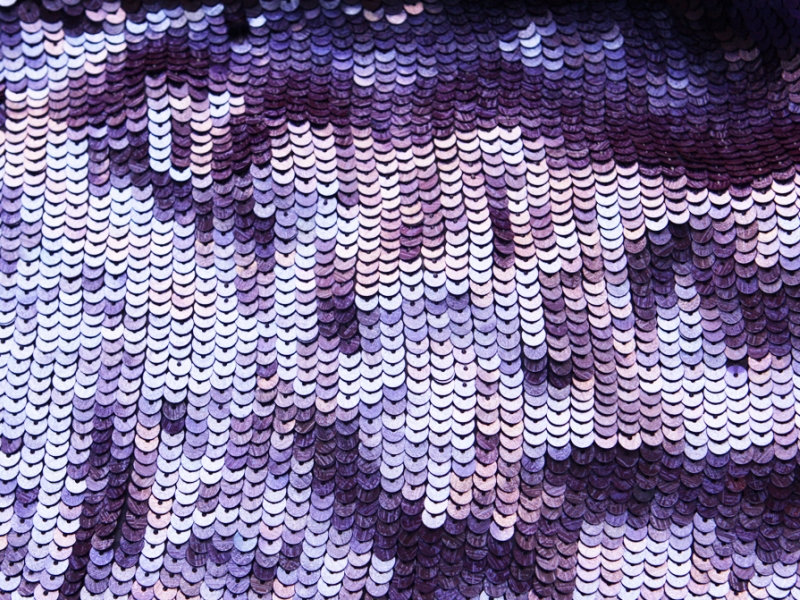 Sequins on Silk Chiffon0