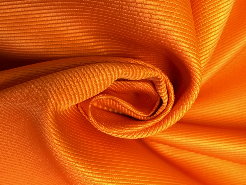 Polyester Faille in Tangerine0