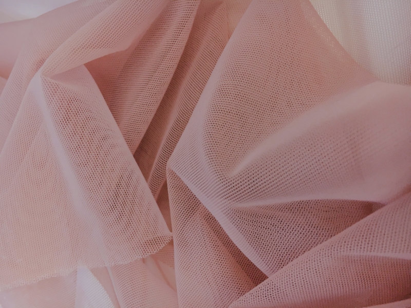 Italian Stretch Nylon Illusion in Ortensia0