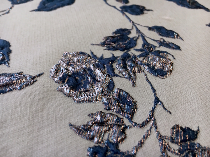 Swiss Metallic Brocade with Rose Degradé Patterns2