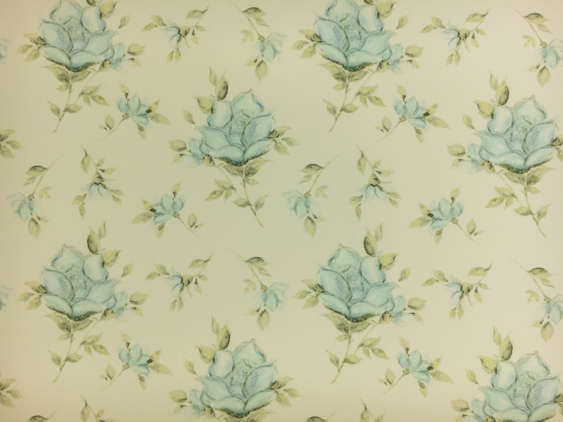 Printed Heavy Silk and Wool with Lightly Sketched Florals0