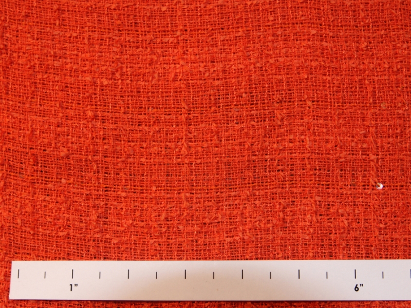 Sequined Cotton Tweed in Scarlet0