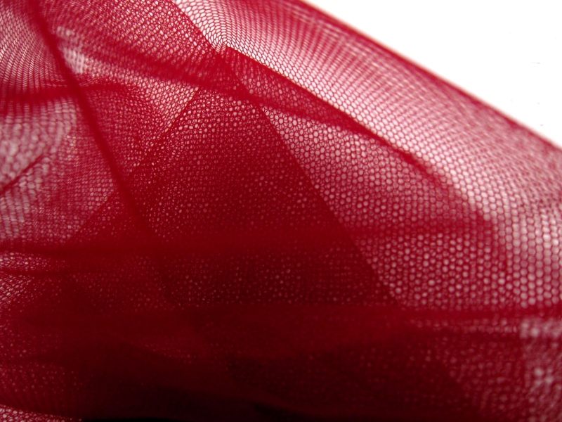 Italian Nylon Tulle in Bordeaux1