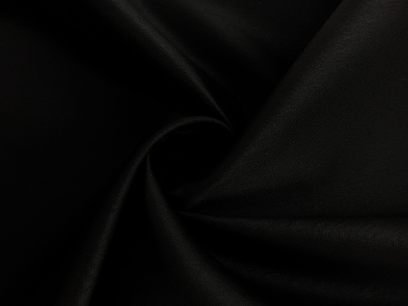 Silk and Polyester Zibeline in Black0