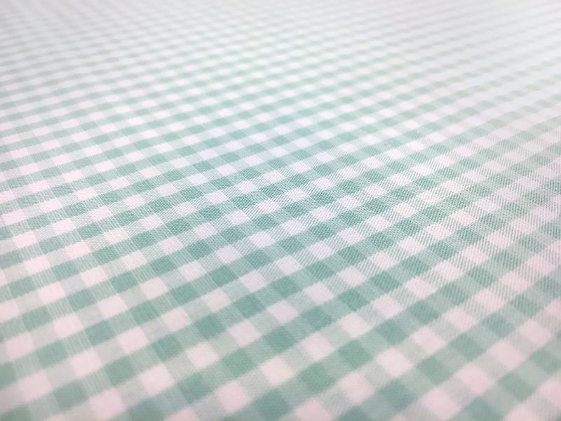 1/8" Cotton Gingham in Seafoam2